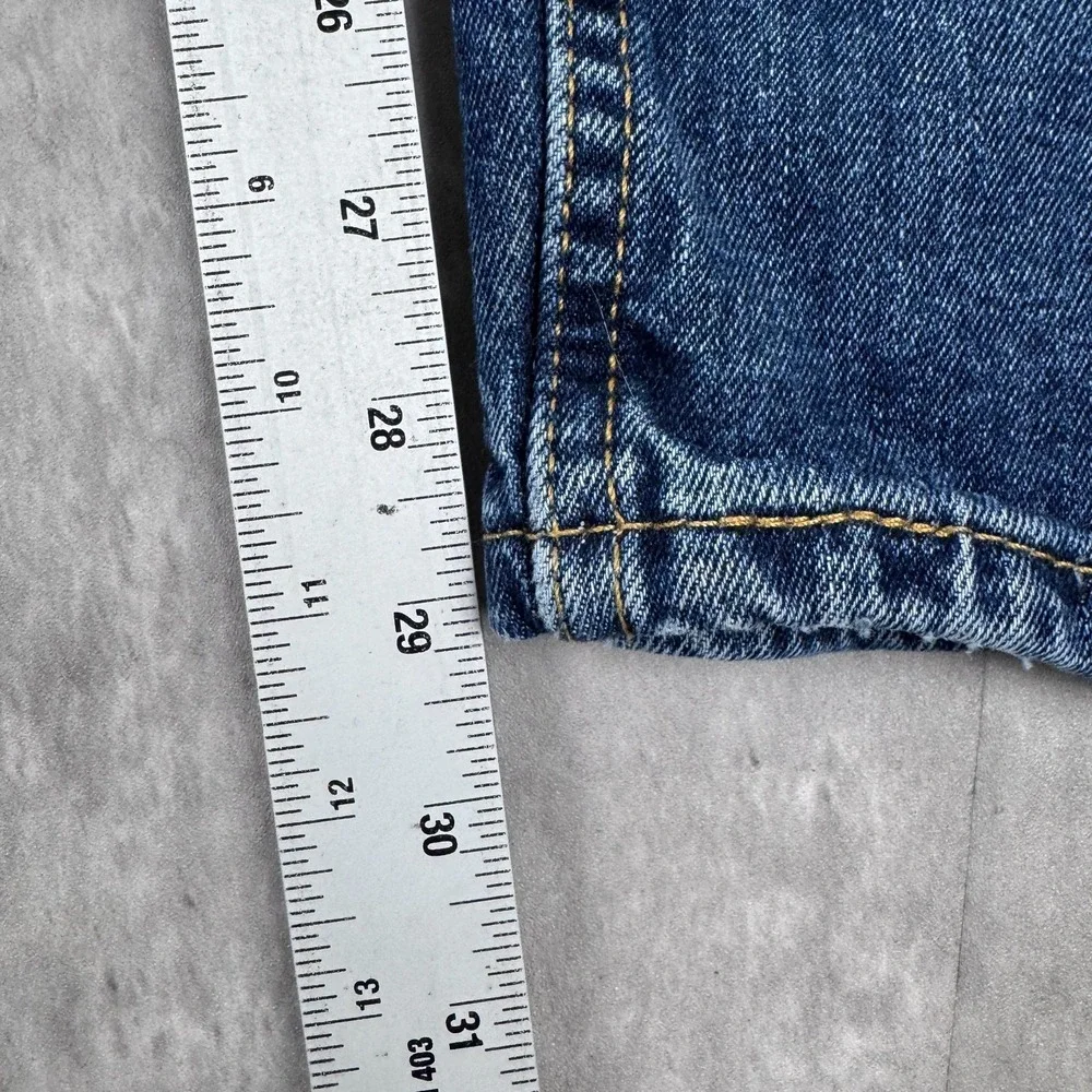 Levis 505 Jeans Mens 36x32 Blue Denim Regular‎ Fit Straight Leg Western Cowboy